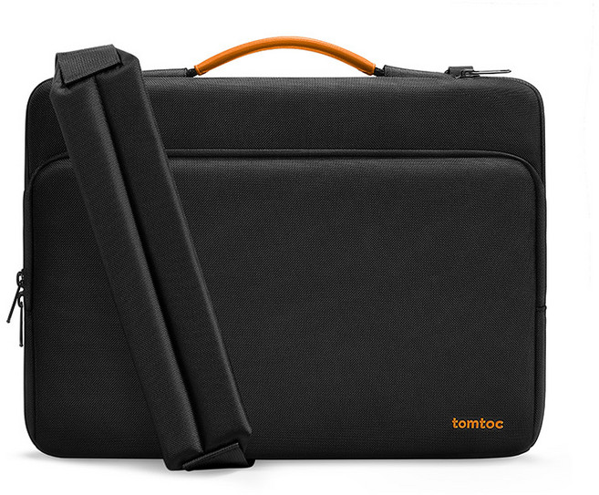 탐탁 A40 디펜더 랩탑 숄더백 14인치 맥북프로 갤럭시북 그램 서피스 노트북 서류 가방, 1개, 블랙