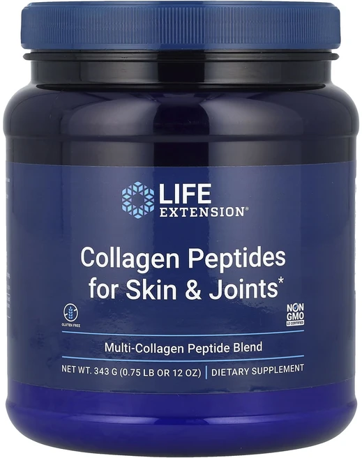 Life Extension 피부 및 관절을 위한 콜라겐 펩타이드 343g(12oz), Life Extension 피부 및 관절..., 343g, 1개 - 쿠팡