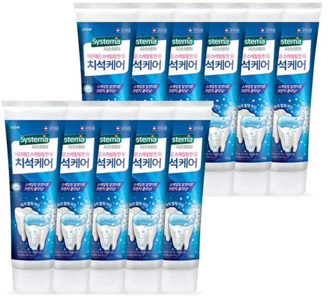 시스테마 치석케어 치약, 120g, 11개