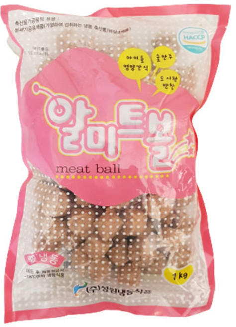 (냉동)성원알미트볼 1kg, 1개