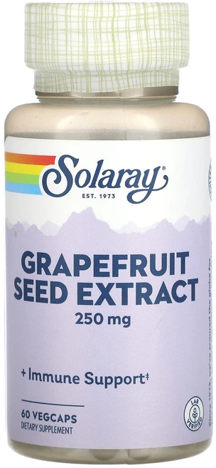 Solaray 자몽 씨 추출물 250mg 베지 캡슐 60정, Solaray자몽씨추출물250mg베지캡슐60정, 1개 - 쿠팡