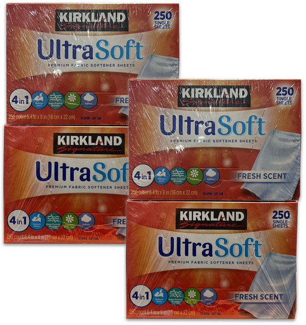 커클랜드 시그니춰 시트형 섬유유연제 대용량 / 코스트코, 4세트