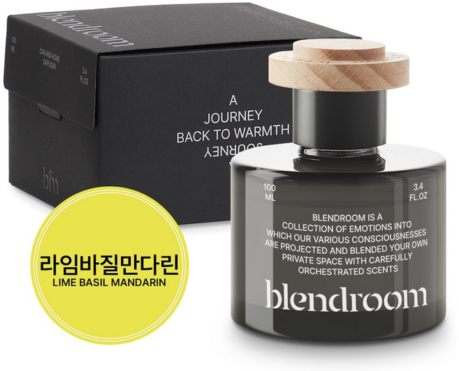 블랜드룸 고급형 디퓨저 100ml, 1개, 라임바질만다린