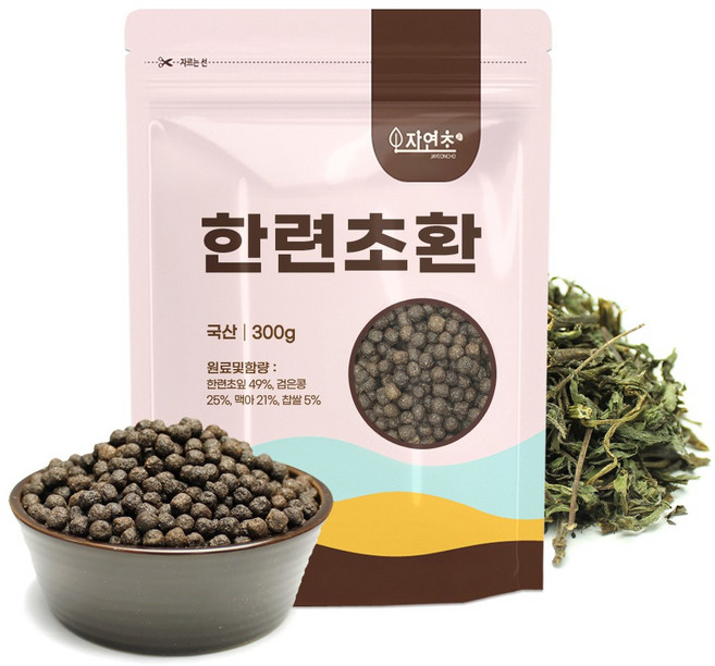 자연초 국산 한련초환 300g, 4개