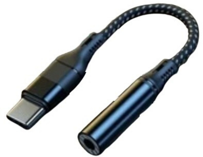 WEET【轉接線】Type-C 轉接線 3.5mm 耳機轉換器 適用C接口手機, 數字款-黑色, 1個, 11cm