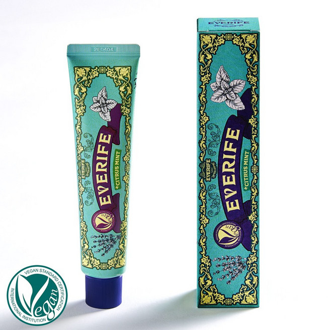 에브리프 시트러스 민트 치약 구취제거 개운한 비건 잇몸케어, 1개, 100g