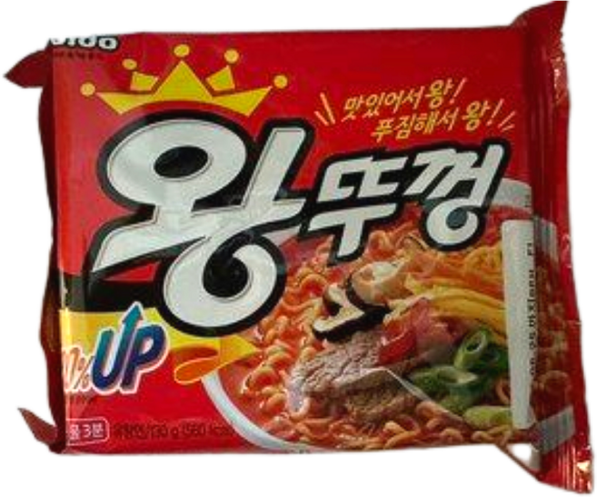왕뚜껑 봉지라면 130g, 8개