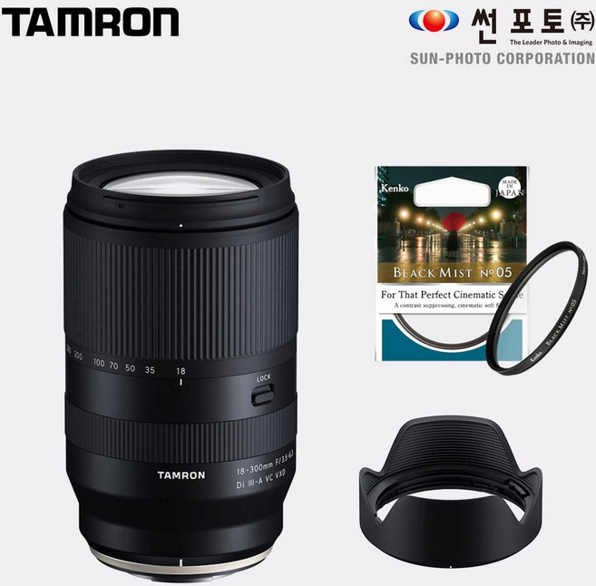 탐론 18-300mm F3.5-6.3 Di III-A VC VXD B061 캐논 RF (APS-C 크롭), 렌즈+블랙미스트NO.5(67)