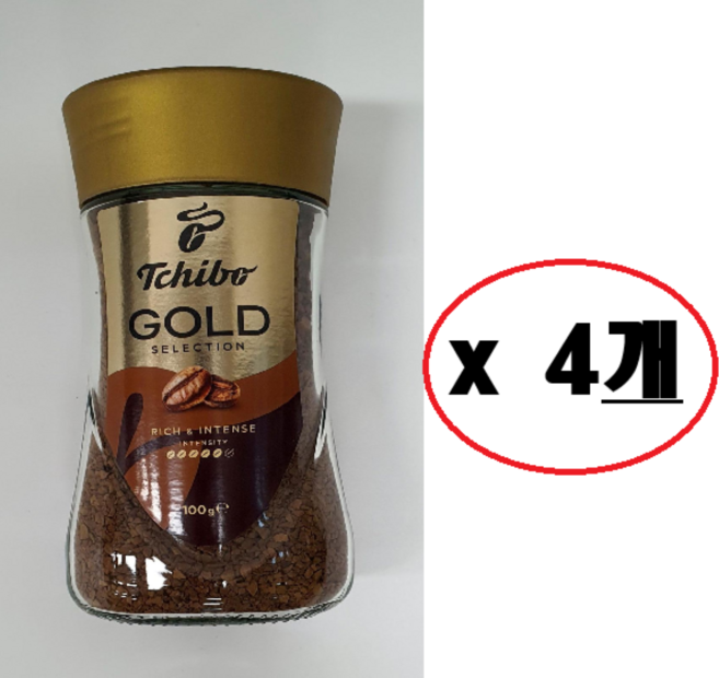 치보 골드 셀렉션 원두커피믹스, 100g, 4개, 1개입
