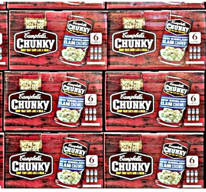 청키 조개 스프, 505g, 6개