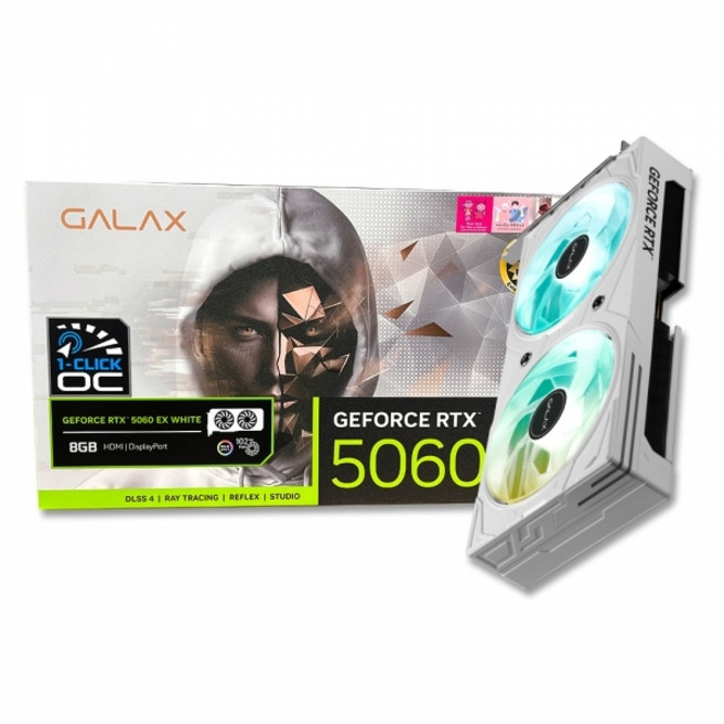 갤럭시 GALAX 지포스 RTX 5060 EX WHITE OC D7 8GB