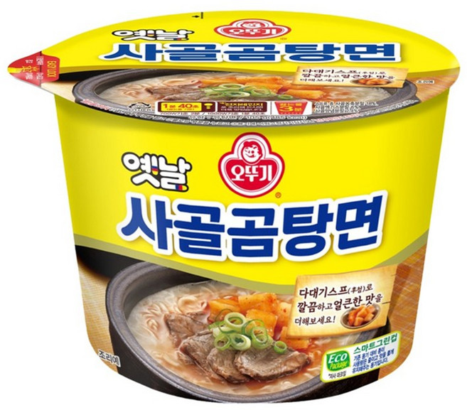 오뚜기옛날 사골곰탕면 용기 105g, 6개