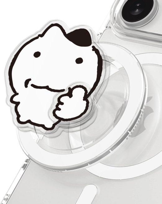 168cm 눈멍이 맥세이프 그립톡, 맥세이프 스피너톡 따봉 냥이