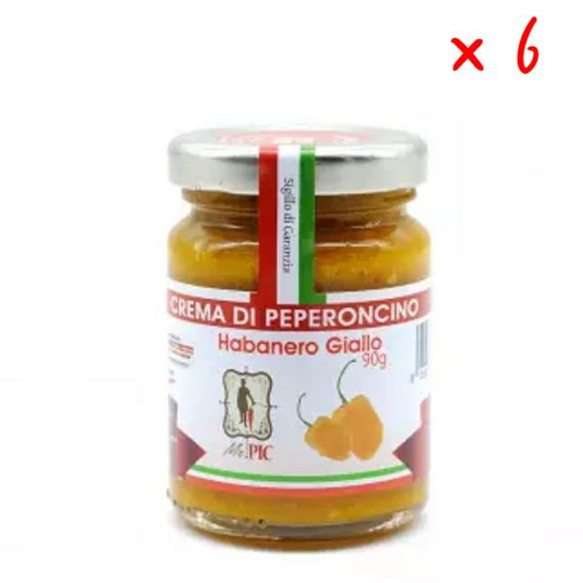 미스터 픽 칠리 페퍼 옐로우 하바네로 칠리 페퍼 크림, 90g, 6개