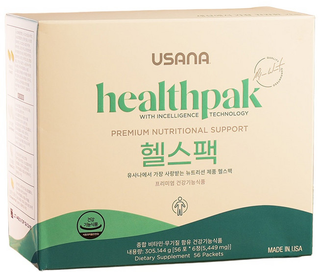 유사나 헬스팩 멀티종합비타민 5449mg x 56포, 1개, 56정