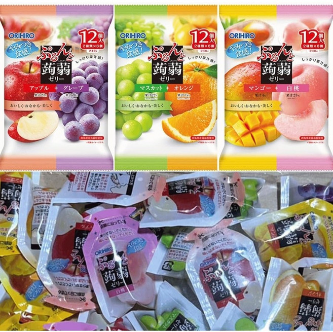 일본 오리히로 곤약젤리 6종 36개입 720g, 기본, 36개, 20g