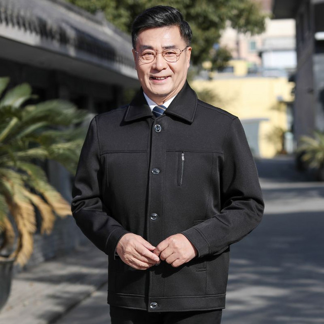 중년 남성 코트 봄가을 캐주얼 데일리 아빠 자켓 루즈핏 빅사이즈 점퍼 상의 WMY