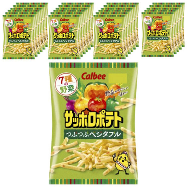 Calbee 卡樂比 7種蔬菜薯條餅乾, 24包, 72g