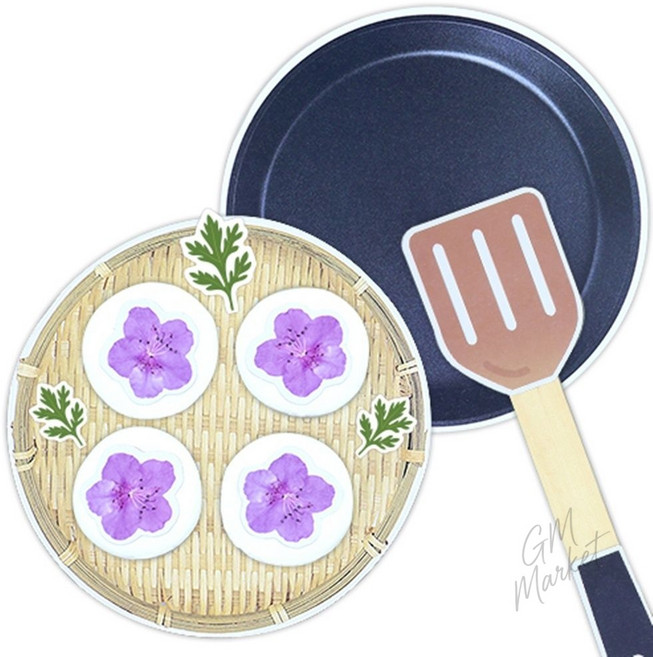 봄요리 진달래 화전 5ea 실버