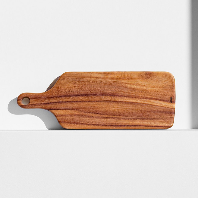 제이비홈 오블롱 레인트리 원목 양면 도마, 1개, 우드