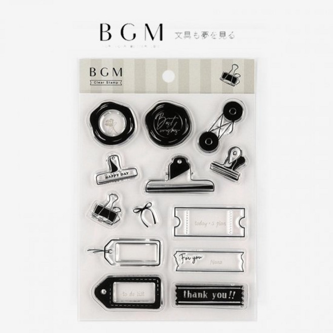 BGM 水晶印章 透明印章組, 1個