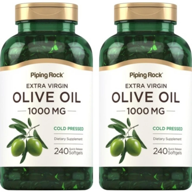 파이핑락 Piping Rock 올리브 오일 1000mg 소프트젤 240정 2개 - 쿠팡