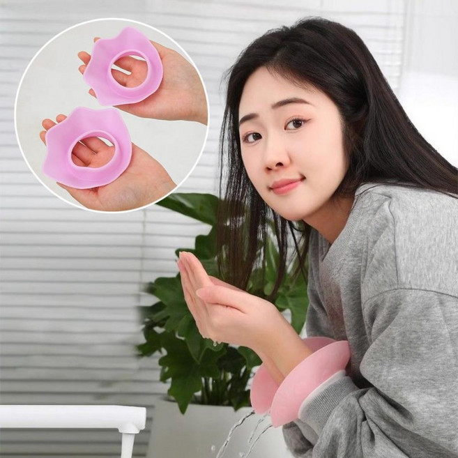 2p 실리콘 세안 손목밴드 물흐름 방지 방수 스플래시 소매 가드 젖음방지, 1개, 화이트 2p