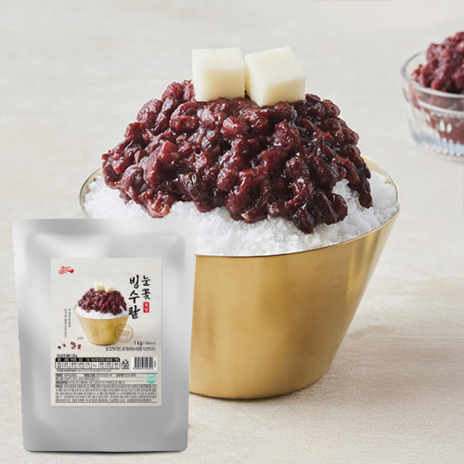 [브레드가든] 덜단 눈꽃빙수팥 국내산팥 유기농설탕, 1개, 1kg