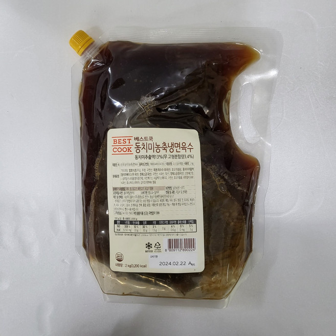 베스트쿡 다우리 동치미농축 냉면 육수 2kg, 1개