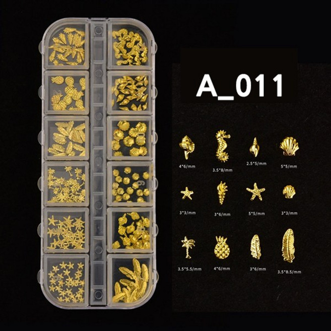 치프몰 스톤 네일 파츠 세트 81종, 1개, A_011