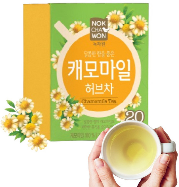 서희물류 국산 캐모마일 허브차 티백 20개입 진한 허브티 사무실 침출차, 캐모마일 허브티, 1g, 1개