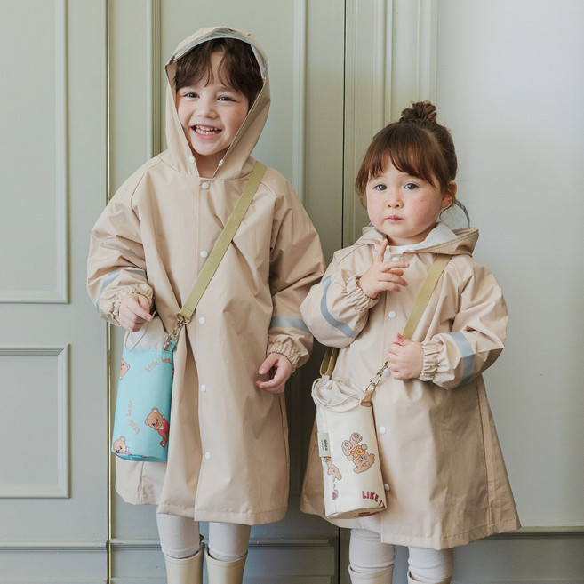 아이주 레인코트 우비 Made in Korea 국내제작 KC인증 비옷 방수 우의 남아 여아 비옷