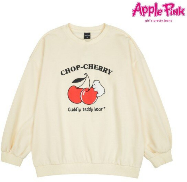 애플핑크 체리포인트 맨투맨 티셔츠 (APK8R515GSI)