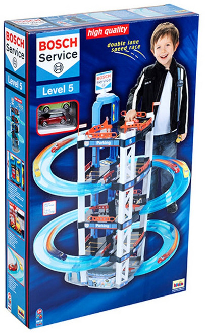 보쉬토이 주차타워5단 KL2813 레이싱 자동차 놀이 + 미니카 2대 추가증정, 1개