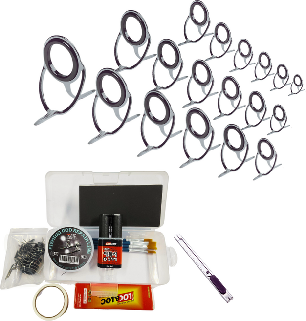 H-03 루어대 양발가이드 수리키트, 혼합, 1세트