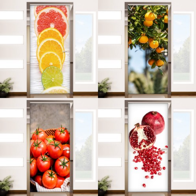 먹고싶은과일들 현관문시트지, 24. 감귤나무