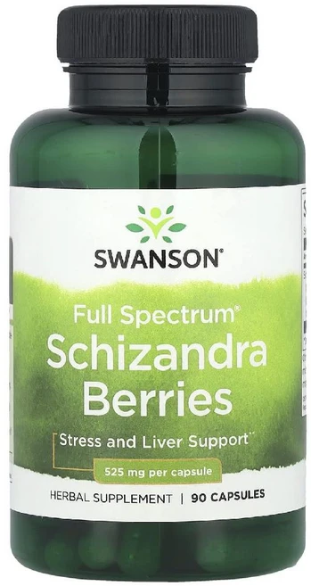 스완슨 오미자 베리 Schizandra Berries 525mg 캡슐 90정, 스완슨 Swanson 플 스펙트럼® Schizandr, 1개 - 쿠팡