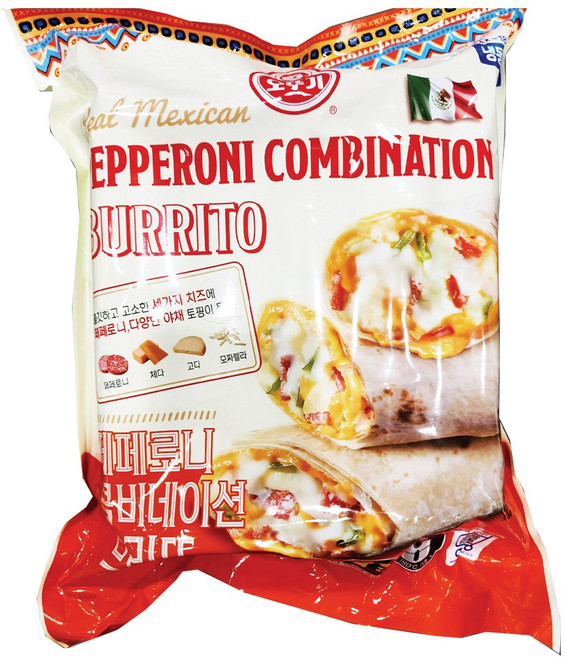 오뚜기 리얼 트레이더스 멕시칸 페페로니 브리또 750g, 1개