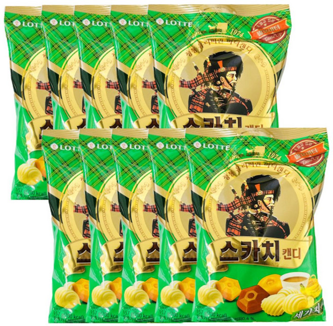 스카치캔디 스카치3가지맛캔디(버터 커피 바나나)10개, 1, 본상품선택, 57g