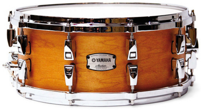야마하 스네어 드럼 /YAMAHA Absolute Hybrid Maple AMS1460 앱솔루트 하이브리드 메이플 스네어, 제이드 그린 스파클(JGS), 1개