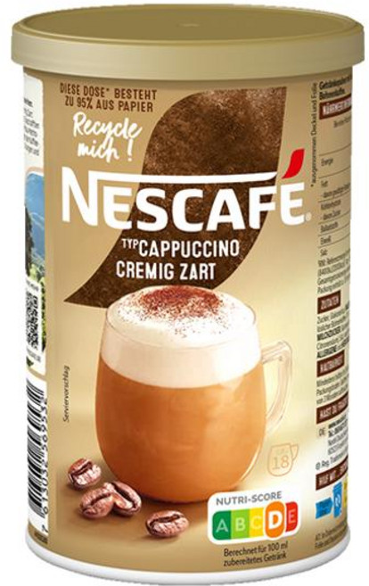 독일 네스카페 NesCafe Gold Cappuccino 골드 크리미 델리케이트 카푸치노 인스턴트 커피 캔, 5개, 1개입