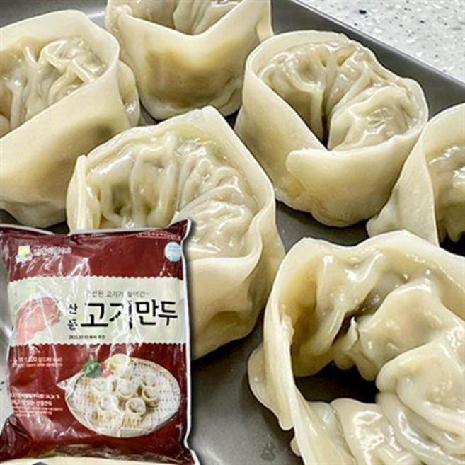 (무)(냉동)고기만두(산동나래 1.4kg)X2개, 2개, 1.4kg
