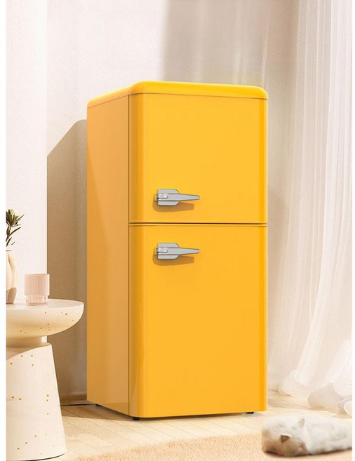 원룸소형냉장고 레몬 베이지 컬러 비스포크 오피스텔 기숙사 2도어 소형 냉장고, 8 스카이블루