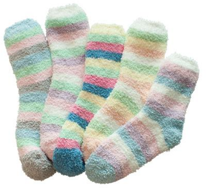 극세사 두꺼운 수면양말 여성 줄무늬 겨울 스트라이프 도톰한 국산 고급 5켤레