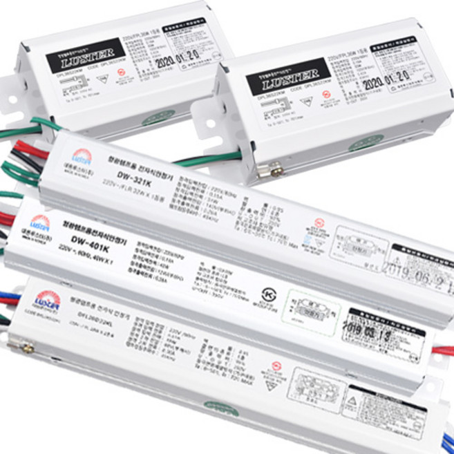 대원루스터 KS 형광등 안정기 FL직관 20W 32W 40W 1등용 2등용 슬림형 스몰형, 10. 직관용 40W 1등용 스몰형(KS), 1개