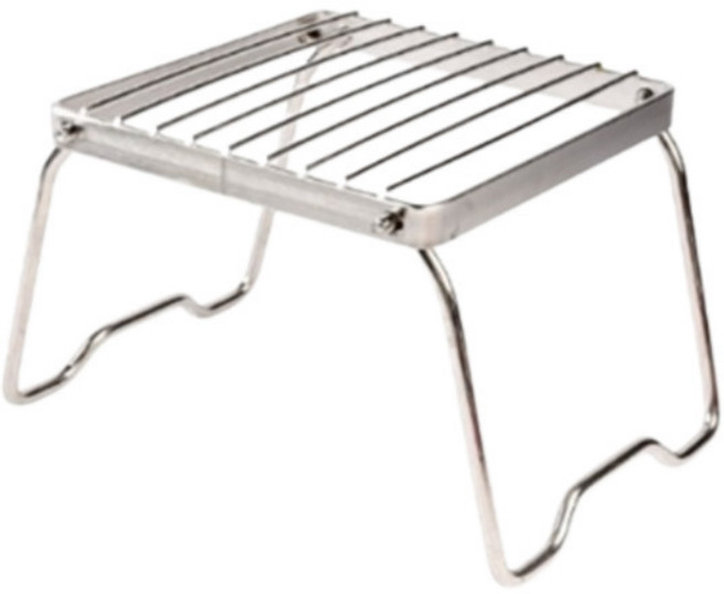 접어서보관 캠핑버너스탠드 미니사각그릴 스텐 스테인레스 야외냄비받침대, 1개