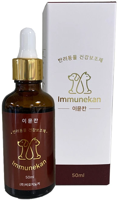 이뮨칸 베타글루칸 강아지 고양이 겸용 영양제 50ml, 1개, 면역/항산화 - 쿠팡