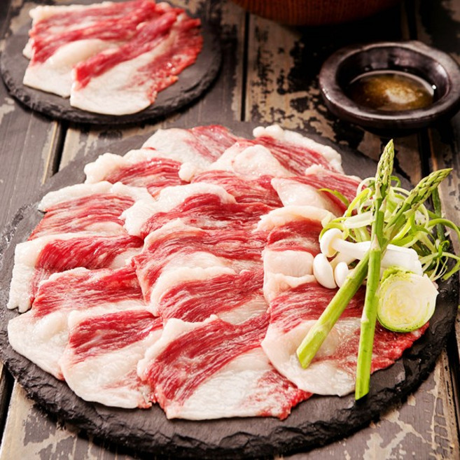 [산들한우] 1++등급 생 차돌박이 사시미 250g+150g+소스 3종증정, 400g, 1세트