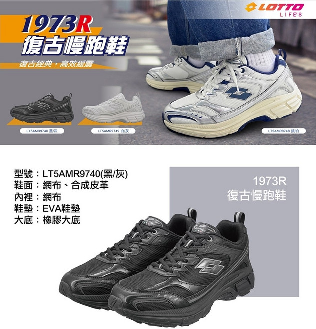 LOTTO 1973R 復古慢跑鞋 LTSAMR9740
