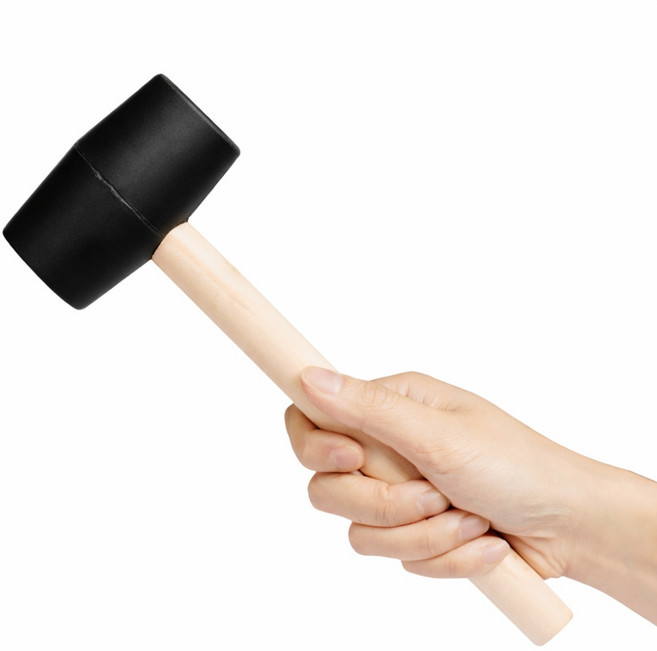 엠에프매직하우스 조립전용 고무망치 블랙, 1개, 검정색